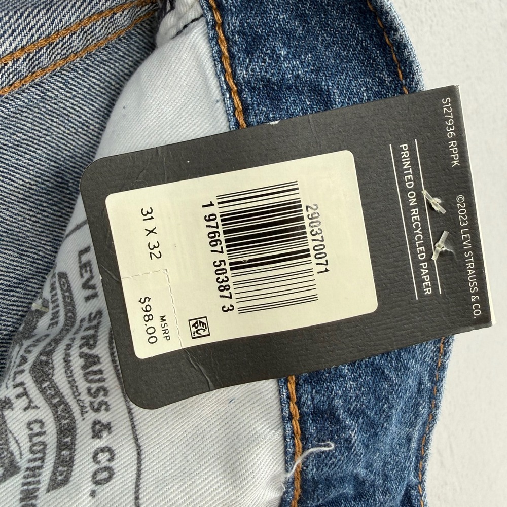 Levis Premium 568 Loose Straight Lightweight Linen Cotton Jeans Men's Sz 31x32 - Picture 5 of 16